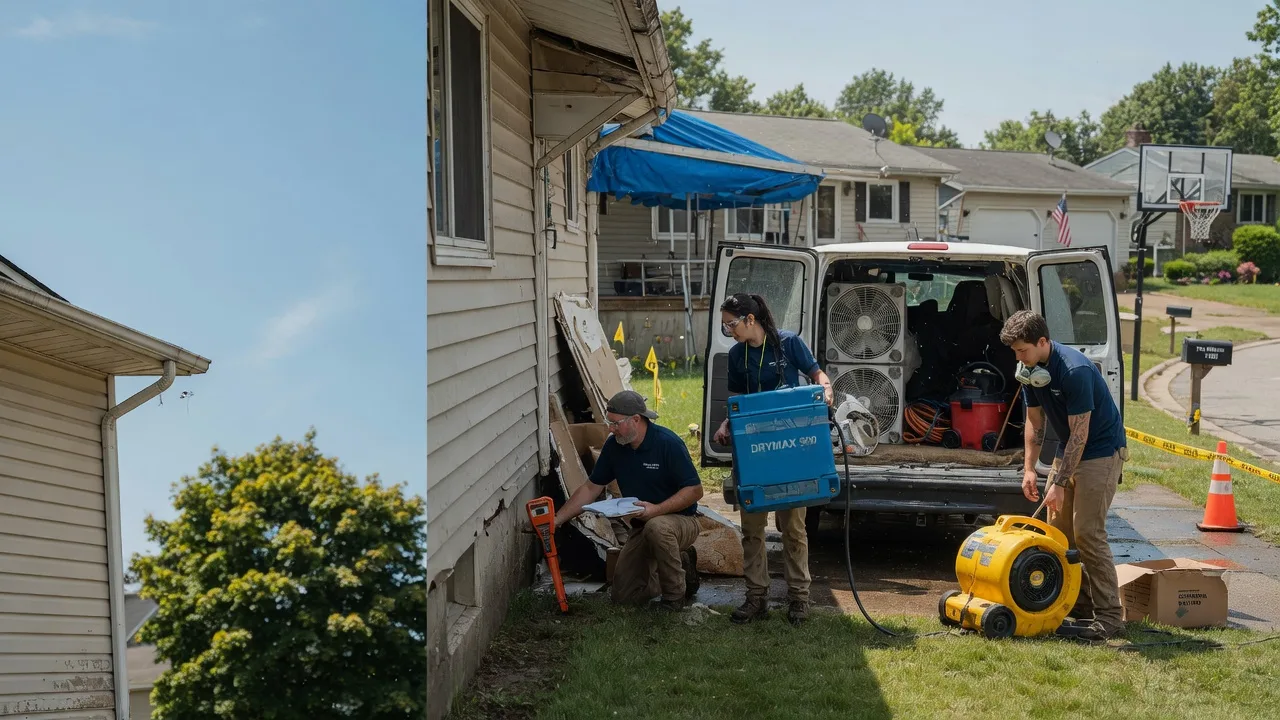 Ceiling Leak Cleanup in New Eagle, PA near me